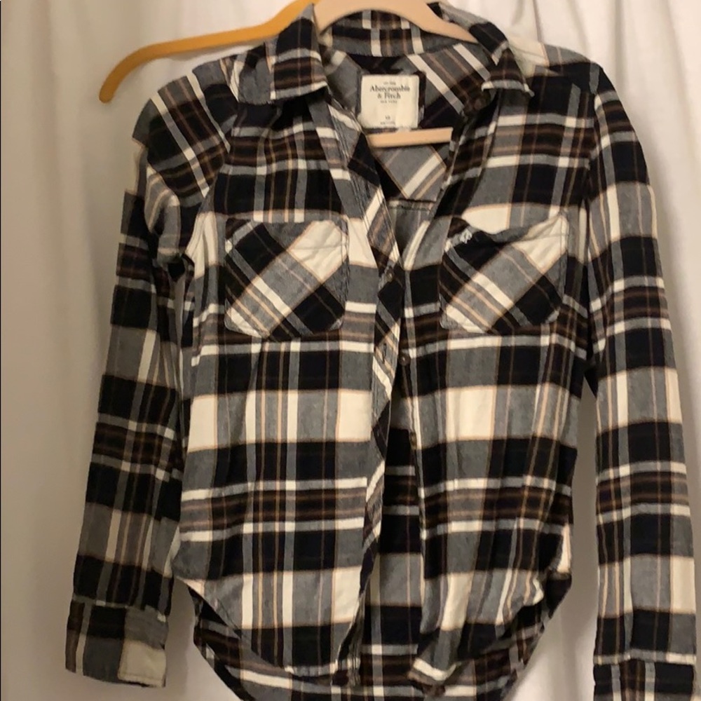 abercrombie flannel top